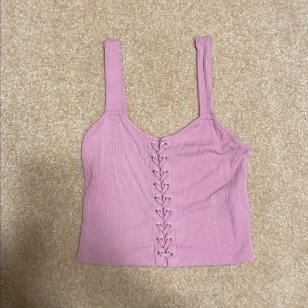 Pink crop top